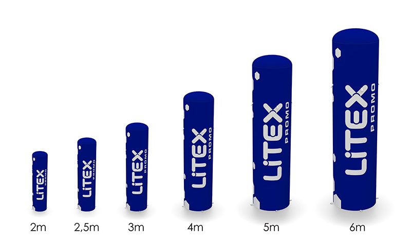 AirFlow fan-inflated advertising totem