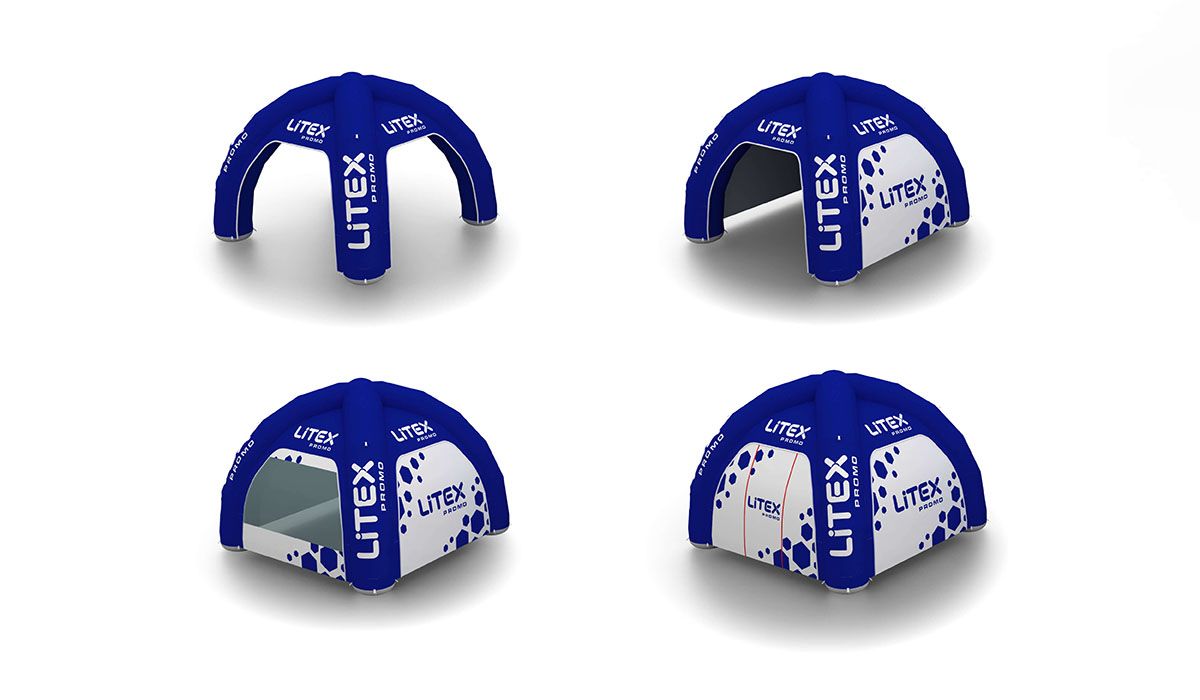 AirFlow fan-inflated advertising gazebo tent