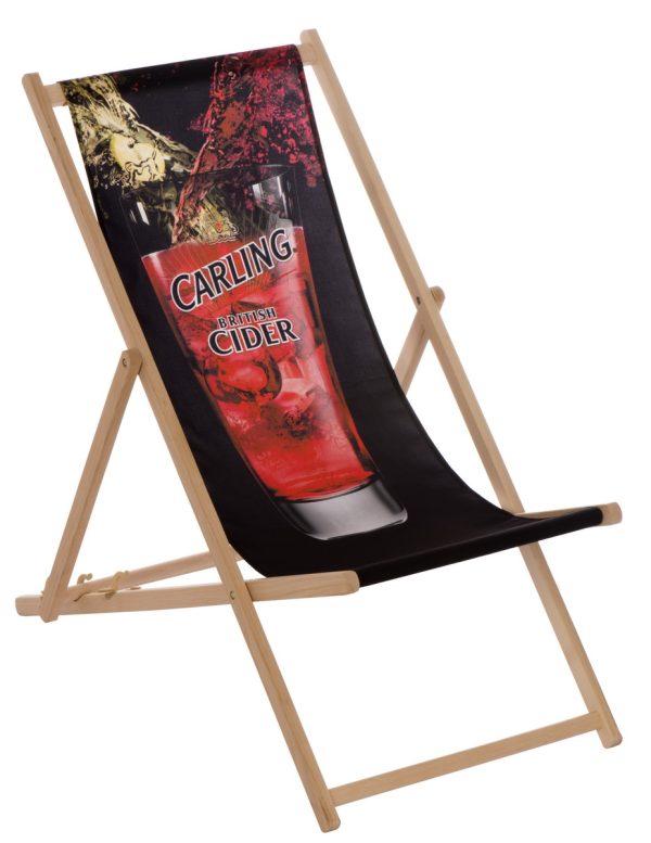 Wooden deckchair